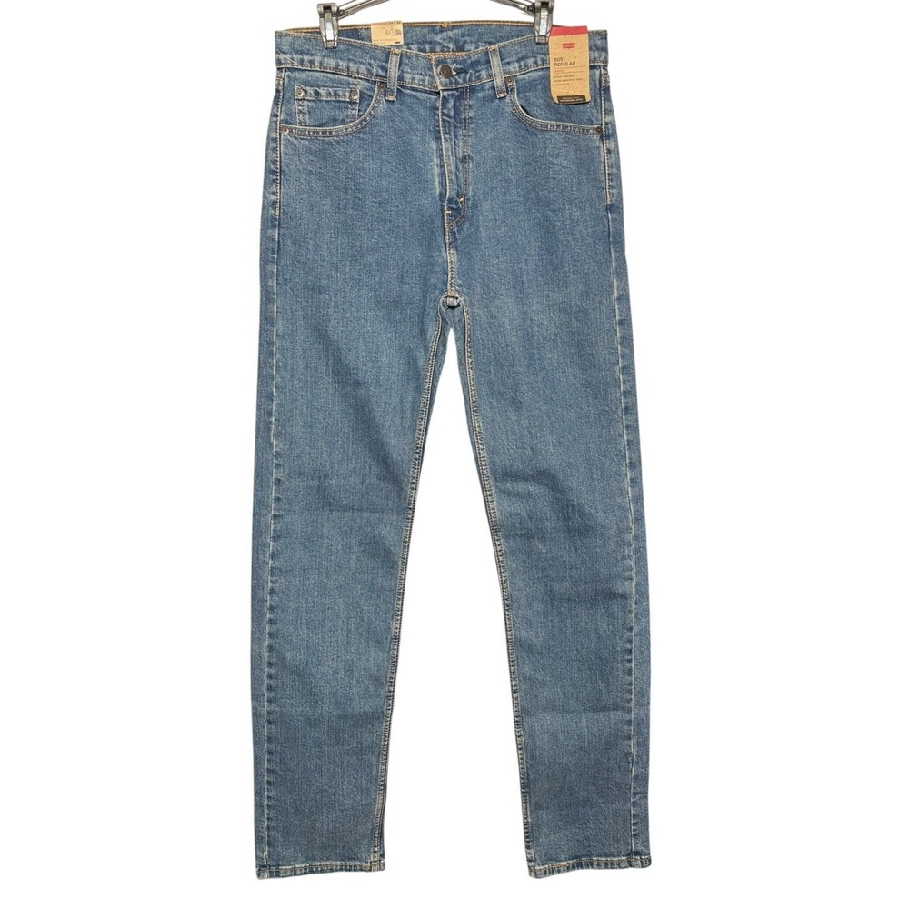 Levi's 505 Regular Straight Leg Jeans Men's 33X36 Classic Stretch